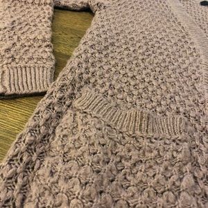 Purple Knit Cardigan